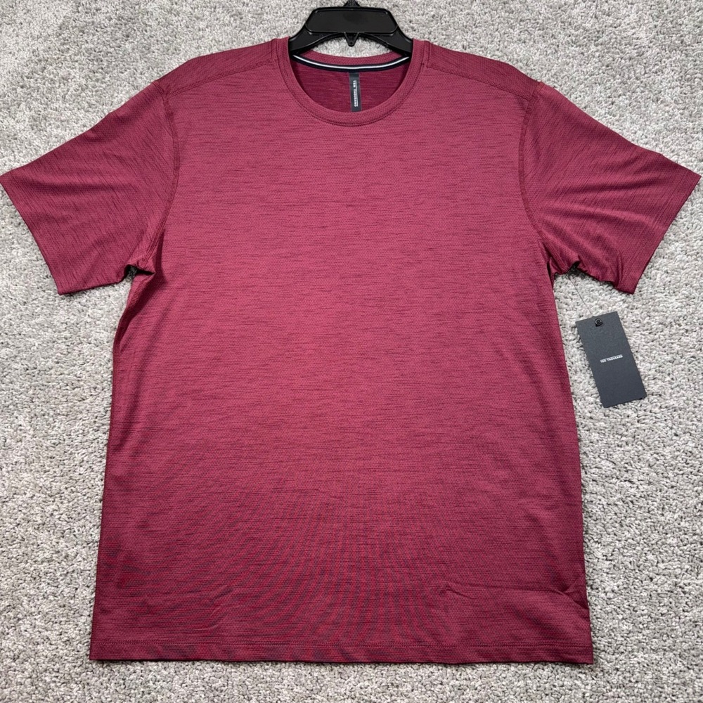 Ten Thousand Interval Shirt Mens Stretch Maroon Medium NEW